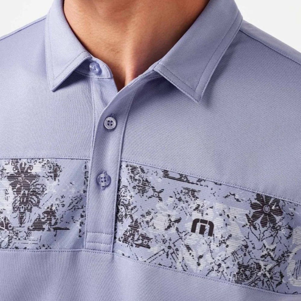 Travis Mathew Good Good Chest Stripe Polo NWT